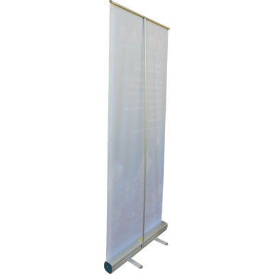 vista traseira - banner roll up stand 80cm x 200cm