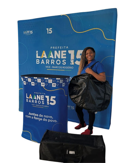 STAND PORTATIL 6 (Com Backdrop Retrátil + Balcão)