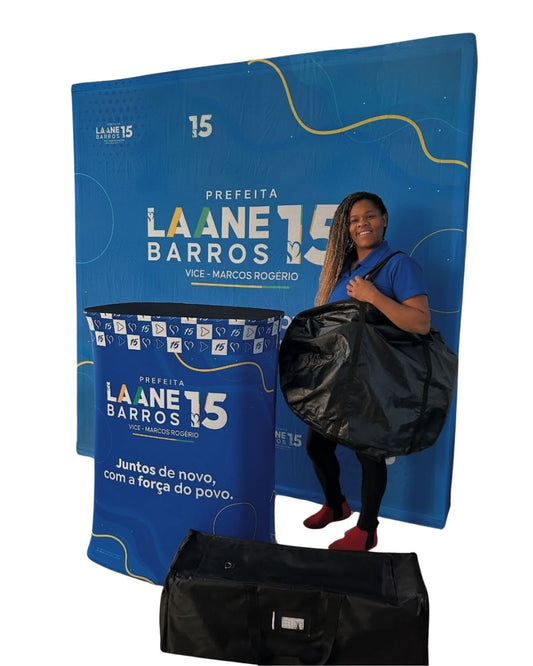 STAND PORTATIL 6 (Com Backdrop Retrátil + Balcão)