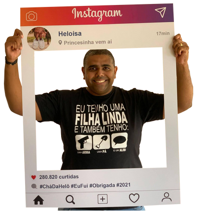 Moldura instagramável