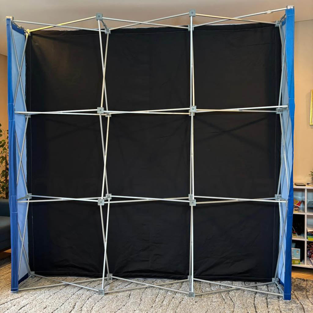 STAND PORTATIL 6 (Com Backdrop Retrátil + Balcão)